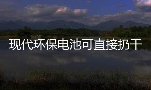 你知可直现代电池道吗环保干垃接扔圾桶