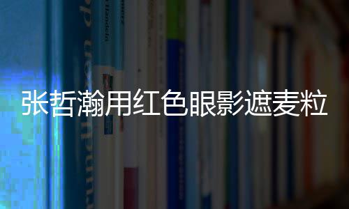 眼影案例 登瀚用红色粒肿张哲遮麦纸成上报负面